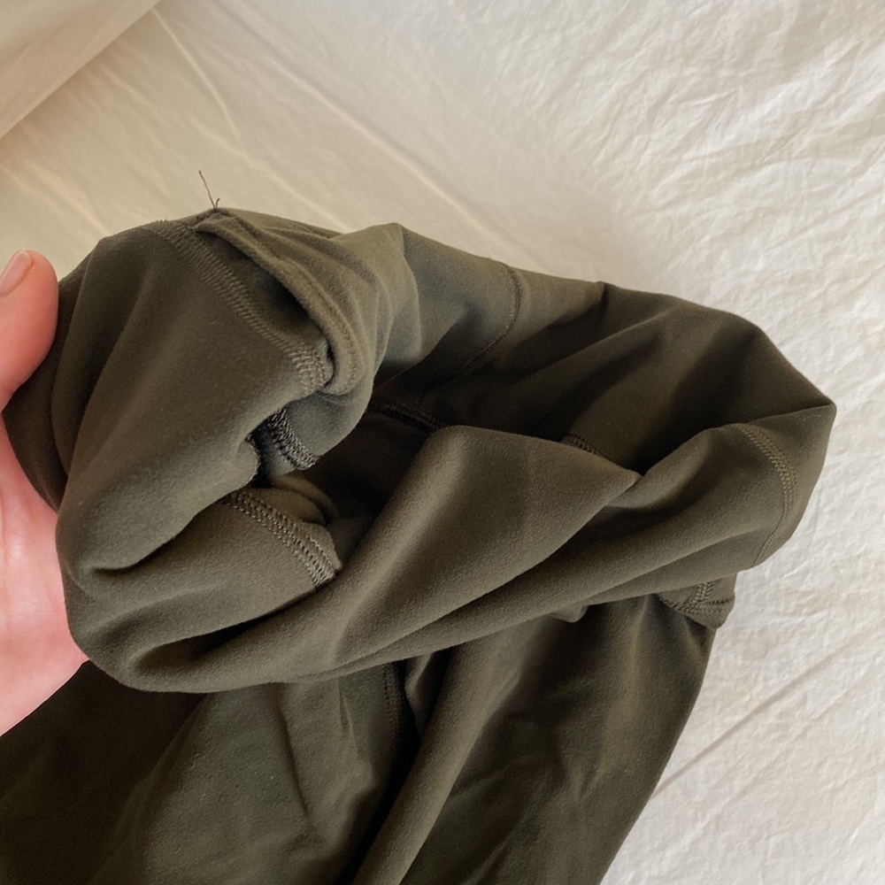 Lululemon align pant, high rise, 25” length, olive green. Like new - Picture 11 of 15